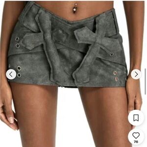 Stylish Gray Mini Skirt